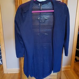 Navy cardigan